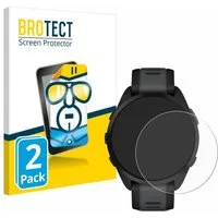 BROTECT Displayschutzfolie Schutzfolie für Garmin Forerunner 165, 2 Stück, Displayschutz Schutz Folie Klar Transparent