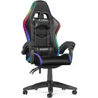 Gywowken Gaming-Stuhl mit LED - Gaming Chair Ergonomisch - 90-155° Rückenlehne