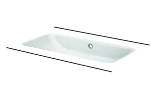 Bette Waschtisch Rechteck One Unterbau 000 A137-000PW