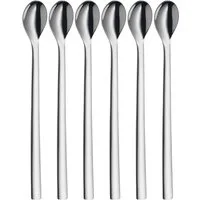 WMF Longdrinklöffel Nuova (6 Stück), 6-tlg., 22 cm, Cromargan Edelstahl rostfrei 18/10, Geschenkverpackung