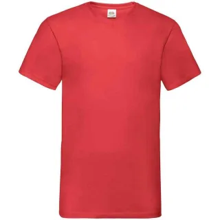 Fruit of the Loom - "Valueweight" T-Shirt V-Ausschnitt für Herren (Rot)