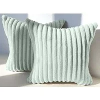 Amilian Kissenbezüge 2er Set - Dekokissenbezug - Kissenhüllen - Zierkissenbezüge, (2 Stück), (40x40 cm) Kissenbezug für Sofa, Dekokissen, Kissen, Zierkissen