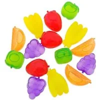 varivendo Eiswürfelform 60 Stück Dauereiswürfel Kunststoff Früchte Bunt Wiederverwendbar, (Set 1-tlg), Dauereiswürfel Eiswürfel wiederverwendbar Kunsstoff Kunststoffeiswürfe