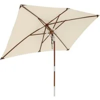 anndora-sonnenschirm Sonnenschirm 2 x 3 Meter Balkonschirm rechteckig knickbar, LxB: 200,00x300,00 cm, wasserabweisende Beschichtung