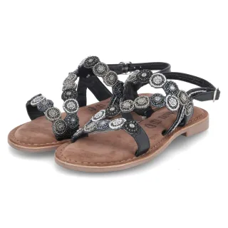 LAZAMANI Sandalen  Schwarz - Gr. 36 -  Echt Leder