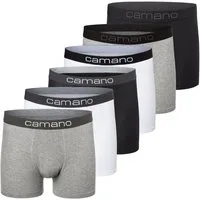 Camano Boxershorts comfort (6er Pack) mit Stretch-Logobund