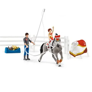 Schleich 42443 - Horse Club Spielset: Mias Voltigier-Reitset