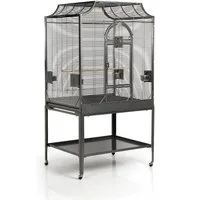 Montana Cages Vogelkäfig Madeira III - Antik, Käfig, Voliere für Sittiche waagerechte Verdrahtung & Anflugklappe