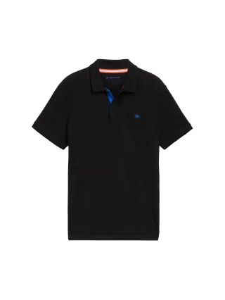 Tom Tailor - Basic Poloshirt Black - Gr. - XXL