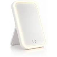 Luckice Schminkspiegel Eleganter LED Tisch‑Schminkspiegel, ideal für Schlafzimmer (Set, Großer LED-Schminkspiegel für den täglichen Gebrauch), instellbare Helligkeit für verschiedene Lichtbedingungen