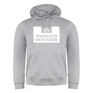 Weekend -Täter Langarm Pullover Grey Herren HM Service Classics Hoodie WOHD100 GRAU MARL