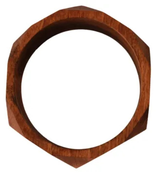 Costume National Bracelet en bois marron pour femme avec marque