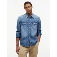 Tommy Jeans Jeanshemd REGULAR DENIM WESTERN