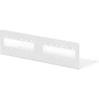 Adapterplatte für LWL Unibox Kompakt zur Wandmontage, Halterung hellgrau, für 12x SC Simplex, LC Duplex, E2000 Simplex Kupplungen