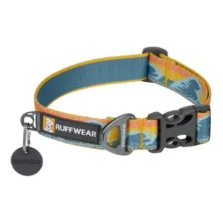Ruffwear Hundehalsband Crag™ blau/ türkis/ beige/ braun M