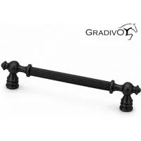 Gradivo Möbelgriff Schrankgriff Bügelgriff 953 - Schwarz, 224 mm