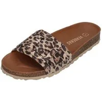 VERBENAS REIKO micro leo nat Pantolette Camel