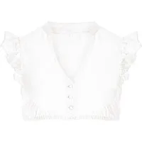 KRÜGER COLLECTION Dirndlbluse Dirndlbluse Leda Flügelarm ecru