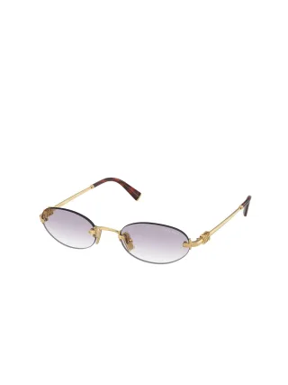 Miu Miu Sonnenbrille Lila Verlauf/Gold