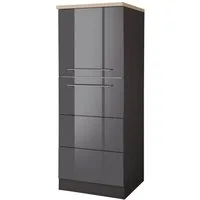 KOCHSTATION Seitenschrank KS-Wien Breite 60 cm, Höhe 165 cm, Türanschlag wechselbar