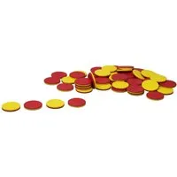 Wissner® aktiv lernen Lernspielzeug Wendeplättchen rot/gelb (50-St)