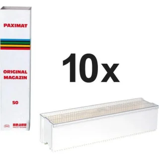 10 Braun Paximat-Magazine 50 weiß