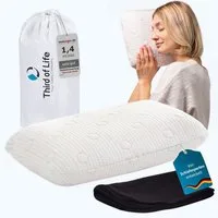 Third of Life Reisekissen VOLAR Nackenkissen mit thermoregulierendem Bezug, Hochwertiges kleines Kopfkissen mit Visco-Schaum und Thermo-Bezug