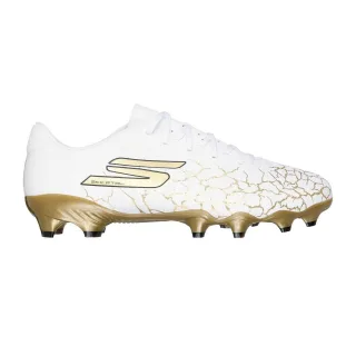 Skechers - "SKX 1.5" Zerbrochen Fußballschuhe mit festem Boden für Herren/Damen Unisex (Weiß/Gold)