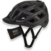 KED Mountainbikehelm Crom Fahrradhelm, Mit LED Rücklicht, FIDLOCK Verschluss, Insektenschutznetz