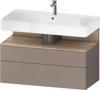 Duravit Qatego Waschtischunterbau wandhängend Basalt Matt 990x470x590 mm - QA4395055430000 QA4395055430000