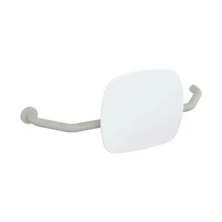 Hewi 801 Rückenstütze 801.51B9271L97 Wandabstand 230mm, rechts, matt, Lehne signalweiß, lichtgrau