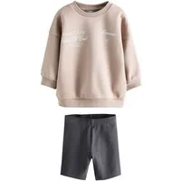 Next Top & Leggings Rundhals-Sweatshirt und Leggings im Set (2-tlg)