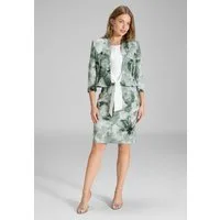 SWING Jackenblazer - Taillierte Jacke aus bedrucktem Scuba Figurbetonte Passform