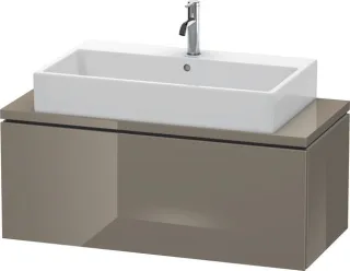 Duravit L-Cube Konsolenwaschtischunterbau wandhängend Flanell Grau Hochglanz 1020x477x400 mm - LC580 LC580408989