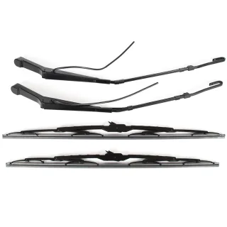 Scheibenwischer Wischerarm LINKS + RECHTS + 2x Wischerblatt 9018200044 9018200144 A0018204845 für Mercedes Sprinter I 95-06 / VW LT II 96-06