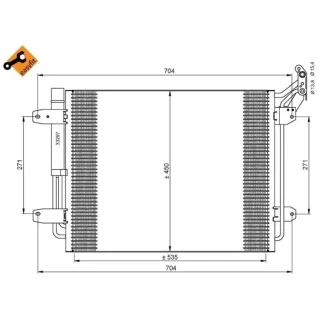 NRF Klimakondensator + Trockner VW Tiguan 5N 35848