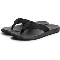 Tommy Hilfiger MOLDED PADDED HILFIGER B SANDAL Zehentrenner Strandschuh, Sommerschuh, Poolslide mit Kontrastbesatz