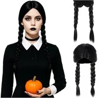 soulima Kostüm-Perücke Zöpfe Damenperücke, perfektes Accessoire für Fasching, Fotoshooting oder Themen-Events