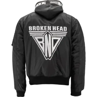 Broken Head Bomberjacke BND Logo Schwarz