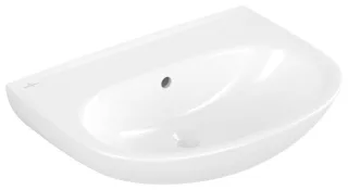 Villeroy & Boch Waschbecken O.novo 600x460mm Oval mit Überlauf Weiss Alpin 4A406201