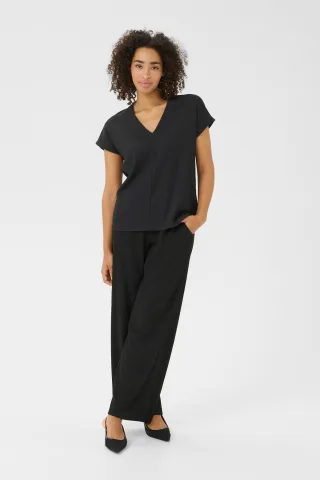 Ärmellose Bluse Casual fit Black