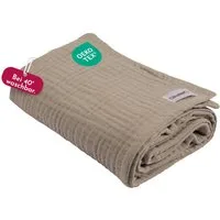 Babydecke Musselintuch für Babys 80x80cm, 100% Musselin-Baumwolle, Clinotest, waschbare Mulltücher ohne Einlaufen - saugstarke Baby Spucktücher
