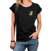 MAKAYA Print-Shirt Gin Tonic Gläser schöne modische Damen Tops Kurzarm Oberteile mit Druck
