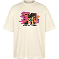 Spreadshirt T-Shirt MTV Music Television Buntes Trippy Logo Oversize Unisex T-Shirt (1-tlg)