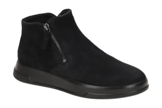 Ecco 223823 MOVE WOMEN ZIP BOOTIE Damen Stiefeletten Schwarz bequeme Schlupf ...