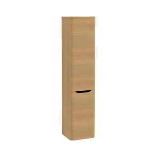 VitrA New Integra Round Hochschrank mit Wäschekorb 40 x 37 x 180 cm (BxTxH) Türanschlag Gold,80012 80012
