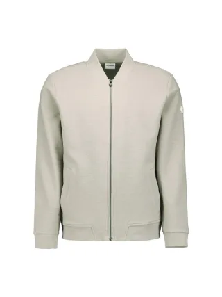 No Excess - Strickjacke aus geripptem Sweatshirtstoff beige - Gr. - XXL