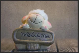Fussmatte Welcome Schaf 4099 | Größe: 60 cm x 45 cm
