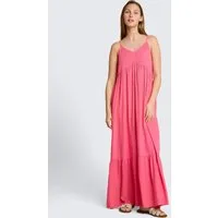 TOM TAILOR Denim Maxikleid Kleider & Jumpsuits Maxi-Kleid mit Volants
