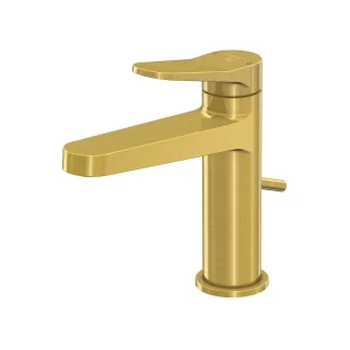 Steinberg Serie 340 Waschtisch-Einhebelmischer mit Ablaufgarnitur, brushed gold, 3401000BG 3401000BG